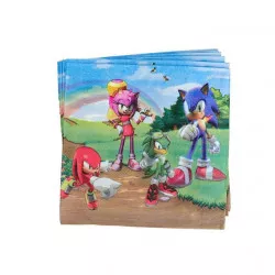 Papierové obrúsky 33x33cm 10ks ježko Sonic - Cakesicq