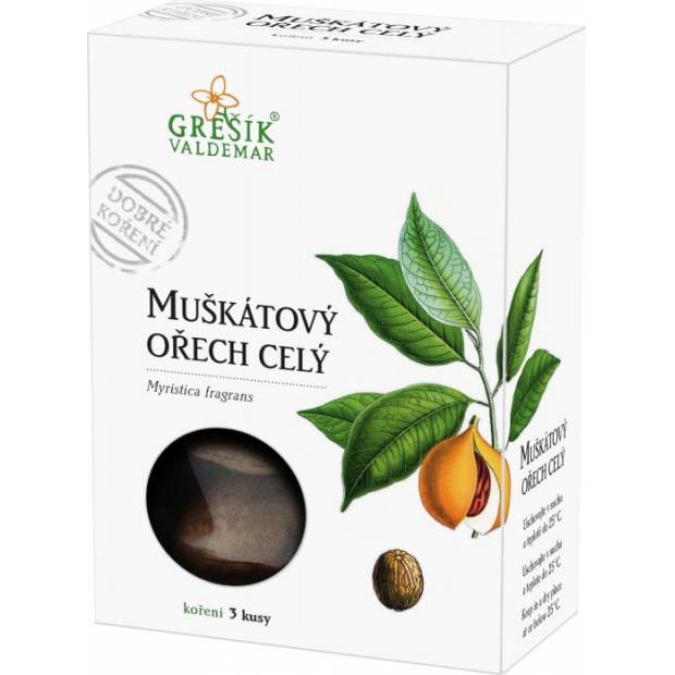 Muškátový oriešok celý 3 ks - Grešík