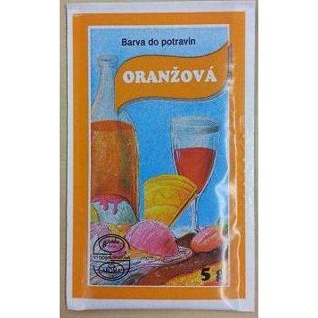 Práškové potravinárske farbivo (5 g) Oranžová - dortis