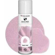 Potravinárske farby Velvet Spray Baby Pink (250 ml) - dortis