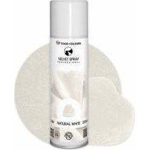 Potravinárske farby Velvet Spray Natural White (250 ml) - dortis