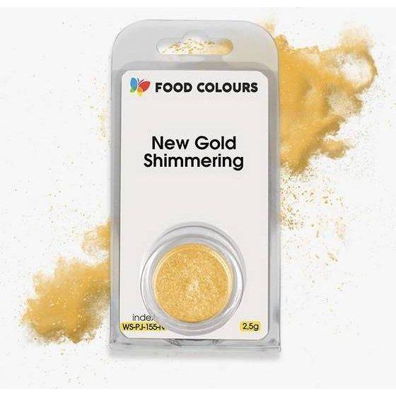 Potravinárske farby New Gold Shimmering (2,5 g) Gold - dortis