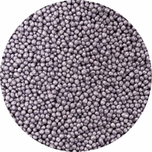 Cukrové korálky lila metalické 2mm 1kg - I LOVE CAKES