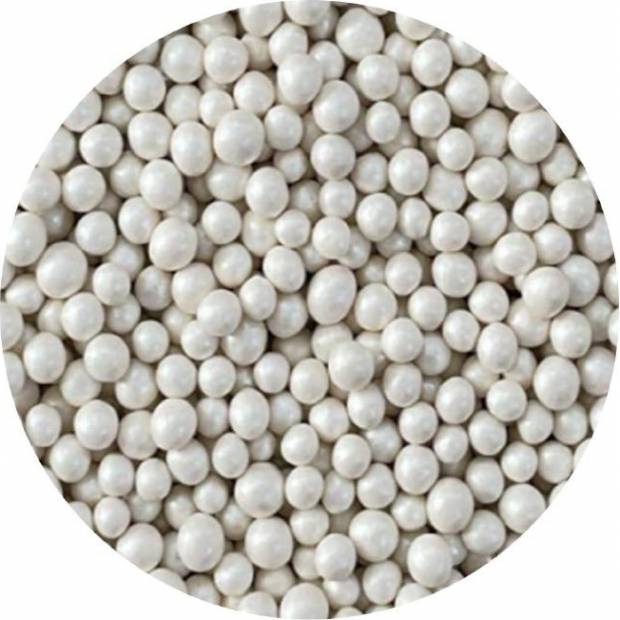 Cukrové korálky biele kovové 3-4mm 1kg - I LOVE CAKES