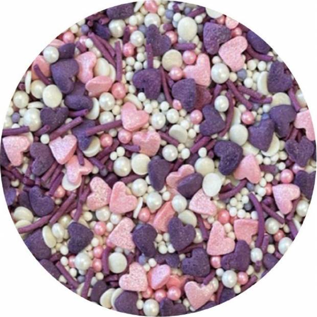 Cukrové zdobenie Purple love 1kg - I LOVE CAKES