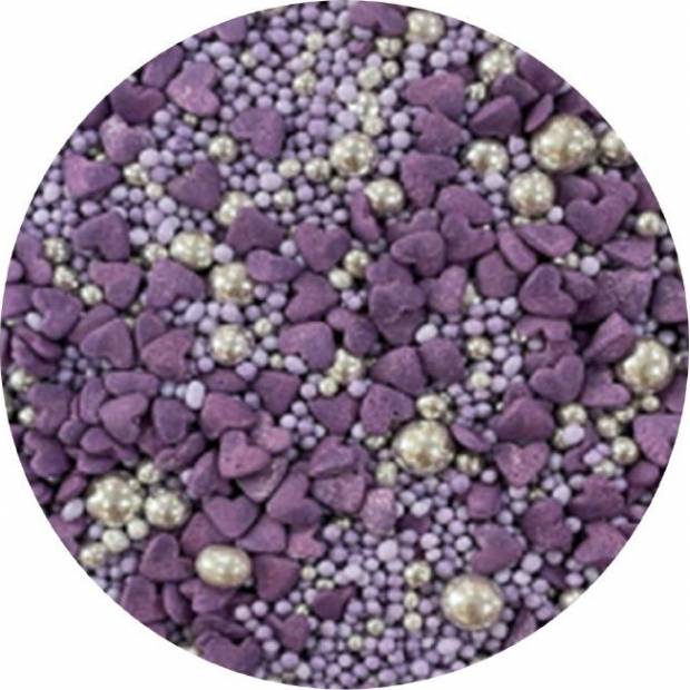 Cukrové zdobenie Purple love 1kg - I LOVE CAKES