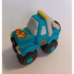 Cukrová figúrka Monster Truck – modrá, 7 × 7,5 cm - I LOVE CAKES
