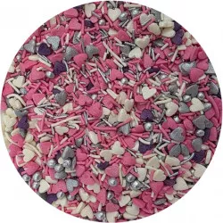 Sladidlo na zdobení cukrové Srdce jemné 80 g - I LOVE CAKES
