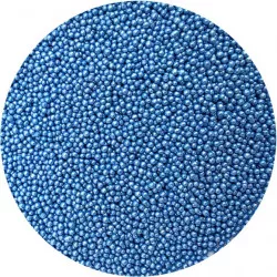 Cukrové perly metalické modré 2 mm, 80 g - I LOVE CAKES