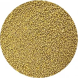 Cukrové perličky metalické zlaté III, 2 mm, 80 g - I LOVE CAKES