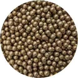Cukrové perličky metalické zlaté 7mm 80g - I LOVE CAKES