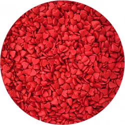 Cukrové zdobenie červené srdiečka 1kg - I LOVE CAKES