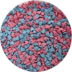 Cukrová poleva Ružovo-modré srdce 80g - I LOVE CAKES