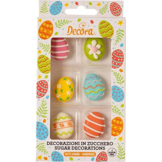 Cukrová dekorácia Veľká noc, 6ks - Decora