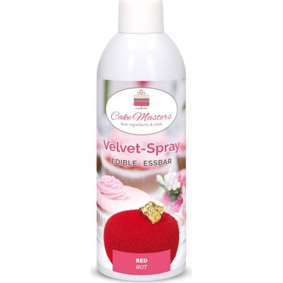 Zamatový sprej červený, 400g - Cake Masters