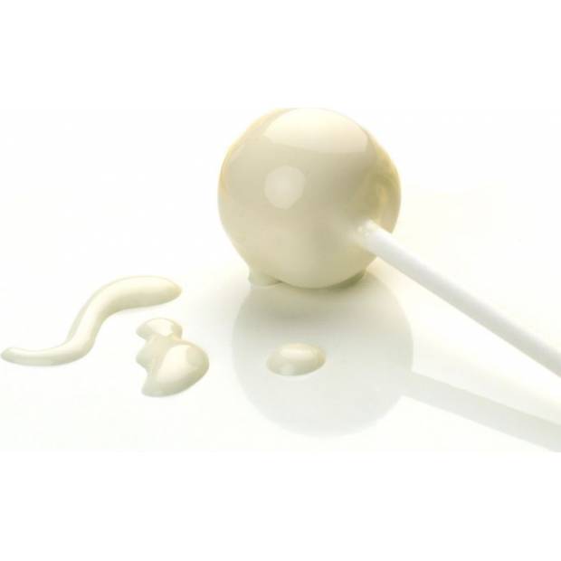 Cake pop glazúra perleťová biela 260g - Cake Masters