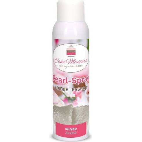 Farba v spreji perleťová 100ml, strieborná - Cake Masters