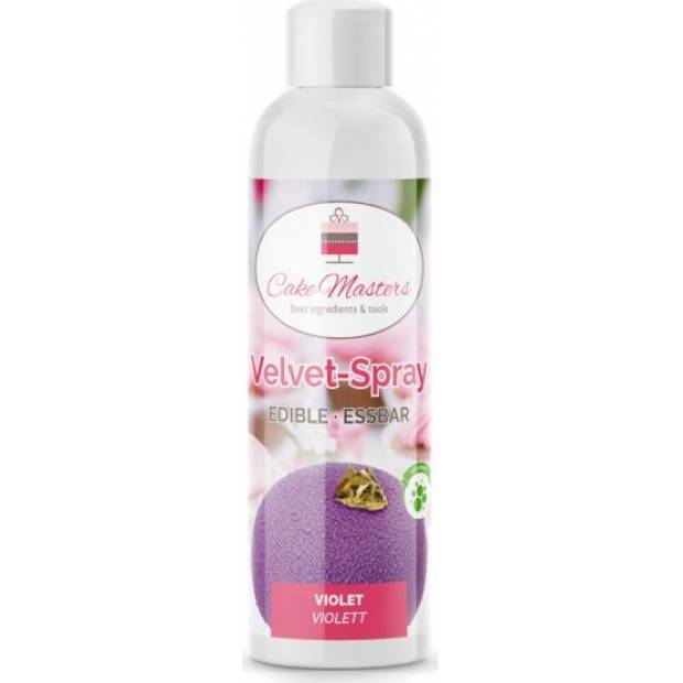 Zamatový sprej fialový, 250g - Cake Masters