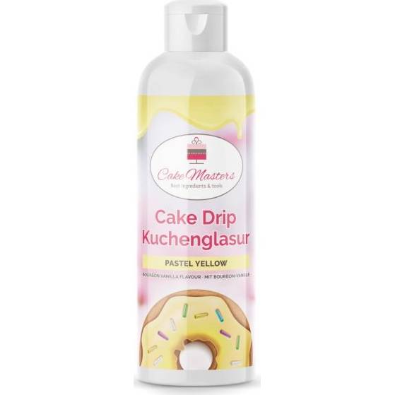 Cake drip pastelová žltá 250g - Cake Masters