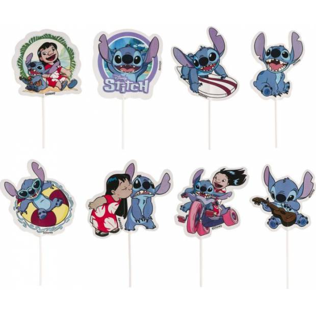 Vrchnák na tortu Lilo a Stitch, 16 ks - Dekora