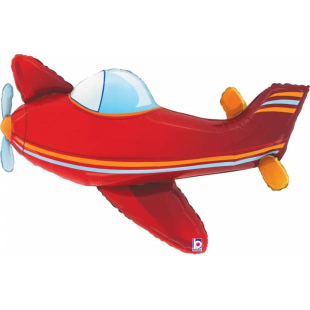 Nafukovací balón červené lietadlo 94 cm - Grabo