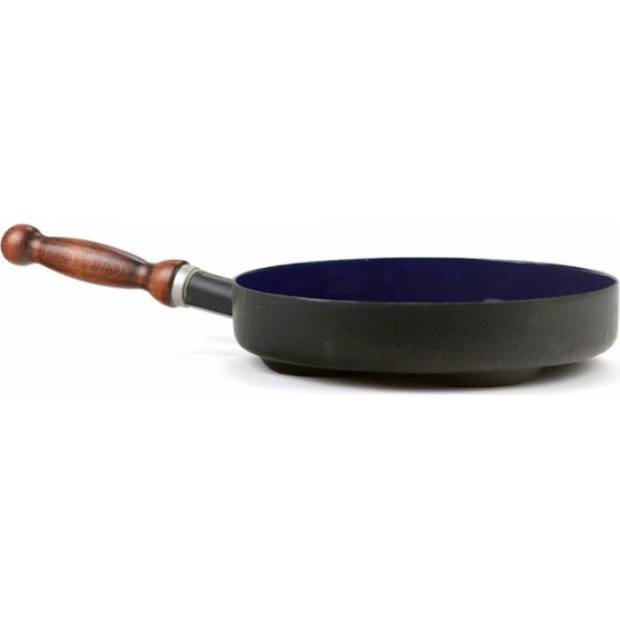 Smaltovaná panvica na palacinky s drevenou rukoväťou 24 cm - Belis