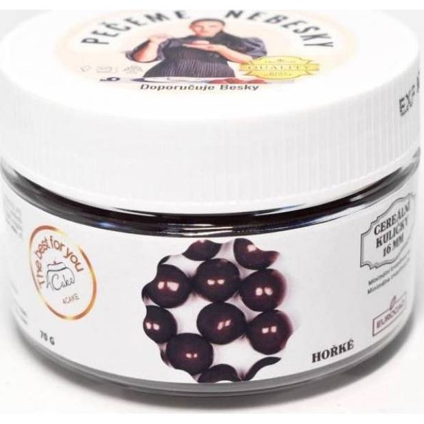 Eurocao Cereální kuličky v hořké čokoládě 16 mm (70 g) Besky edice