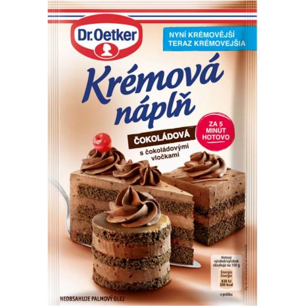 Dr. Oetker Čokoládová krémová náplň (80 g) DO0072 dortis - Dr. Oetker