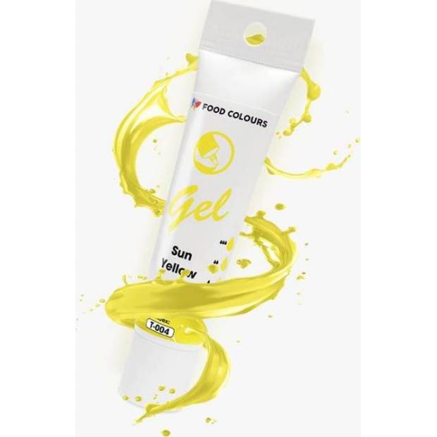 Food Colours gélová farba v tube Sun Yellow 30 g - dortis