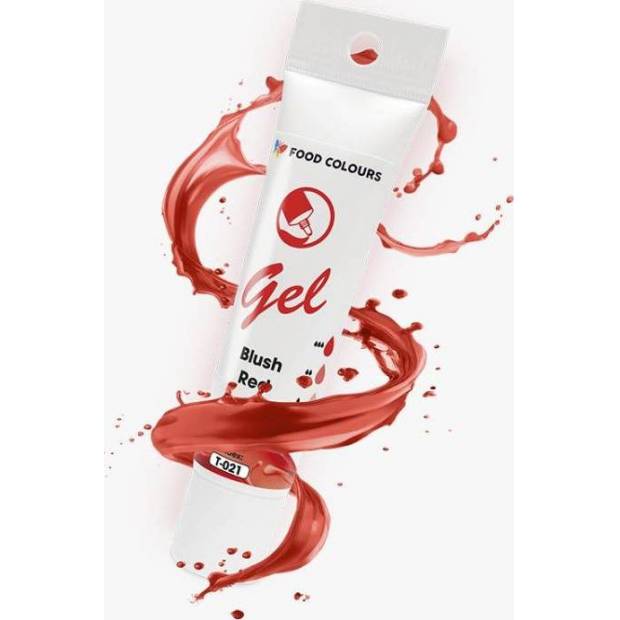 Food Colours gélová farba v tube Blush Red 30 g - dortis