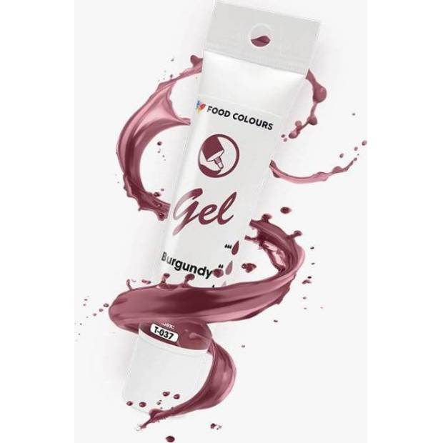 Potravinárske farby gélová farba v tube Burgundy 30 g - dortis