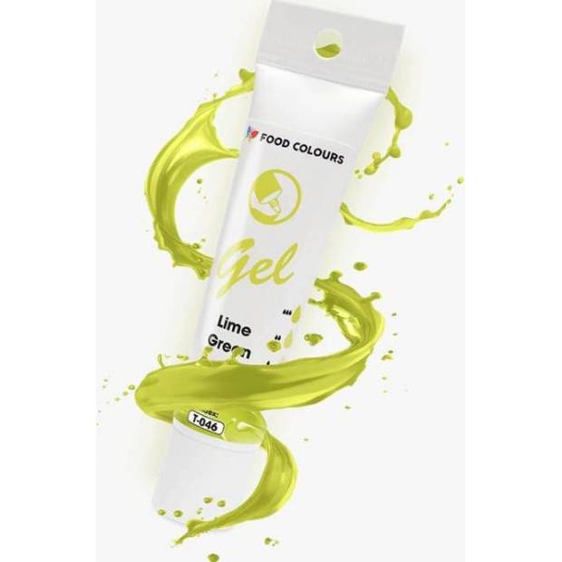 Food Colours gélová farba v tube Limetkovo zelená 30 g - dortis