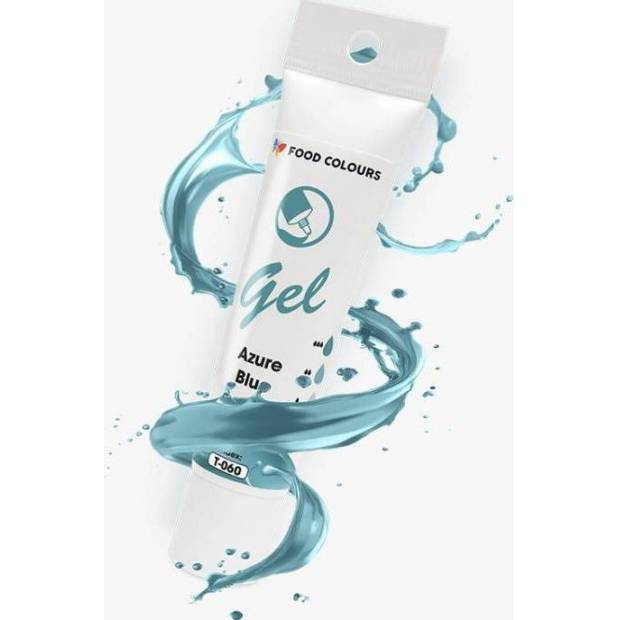 Food Colours gélová farba v tube Azure Blue 30 g - dortis