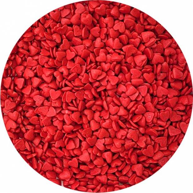 Cukor na zdobenie červených srdiečok 80g - I LOVE CAKES