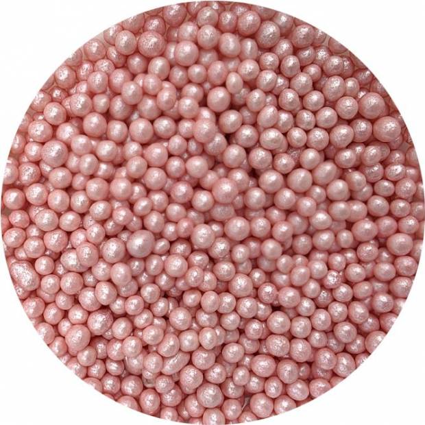 Perly Sugar-rice modré perleťové 5 mm 80g - I LOVE CAKES