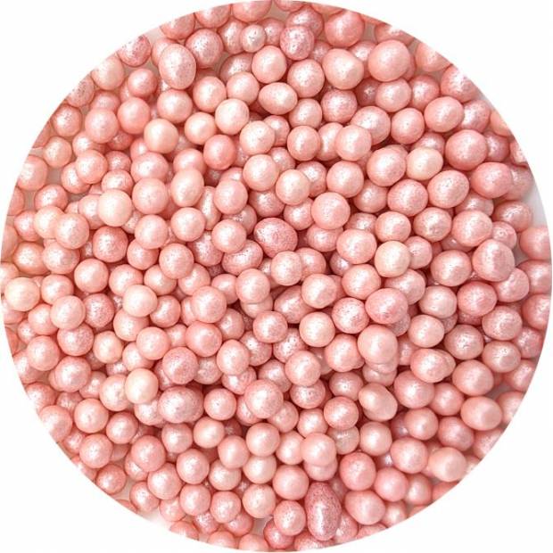 Cukrové ryžové perly ružové perly 7mm 80g - I LOVE CAKES