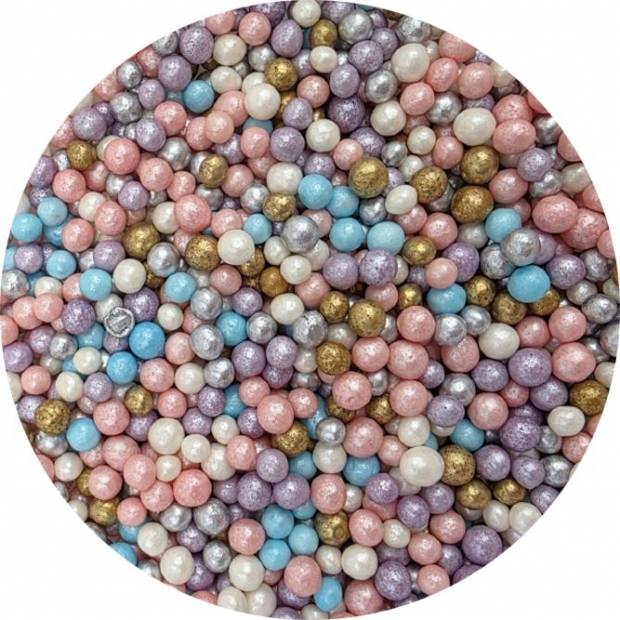Cukrové ryžové perly pastelová zmes 5mm 80g - I LOVE CAKES