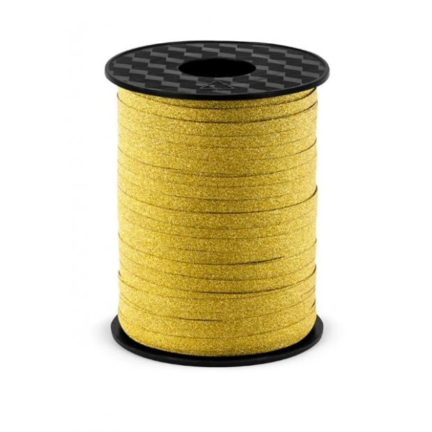Stuha zlatá trblietavá 5 mm/225 m - PartyDeco