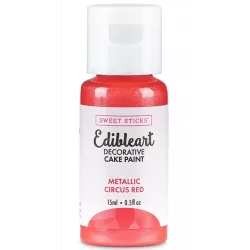Metalická tekutá farba 15 ml Circus Red - Sweet Sticks