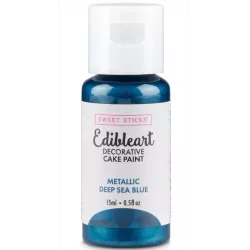 Metalická tekutá farba 15 ml „Deep Sea Blue“ - Sweet Sticks