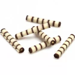 Čokoládové dvojfarebné rolky Penne (50 g) - dortis