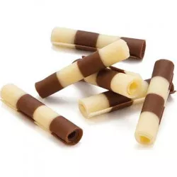 Čokoládové dvojfarebné rolky Thuja (50 g) - dortis