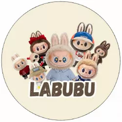Jedlý papier na vystrihnutie Labubu 19,5 cm - Pictu Hap