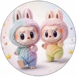 Jedlý papier farebný Labubu 19,5 cm - Pictu Hap - Magic