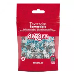 Cukrové zdobenie vločky a tyčinky 100g - Dekora