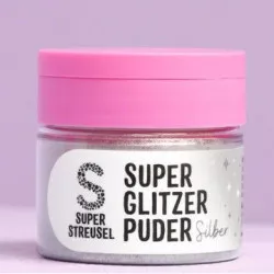 Prachová farba strieborná 10g - Super Streusel