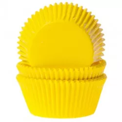 Žlté košíčky na cupcake 1000 ks 50x33 mm - House of Marie