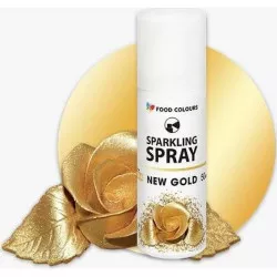 Farba v spreji Food Colours New Gold (50 ml) Zlatá - dortis