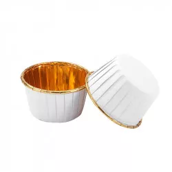 Cukrárenský košíček biely, 100 ks 50 x 39 mm - Cakesicq