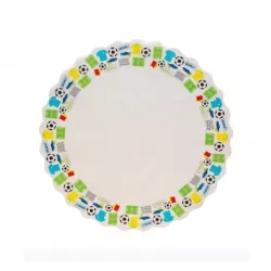 Papierová podložka pod tortu „Futbal“, priemer 30 cm - Decora